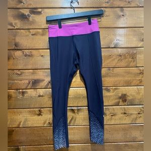 Lululemon Black Purple Tight Stuff Tight